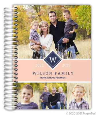 Purplerail homeschool planner collage