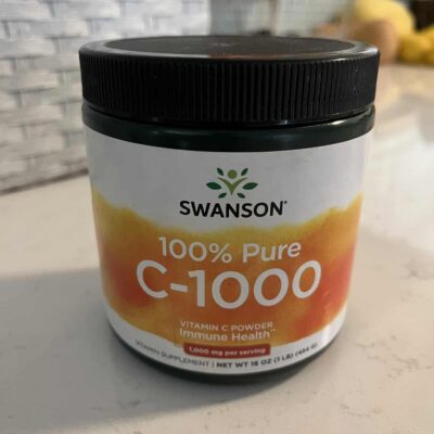 Swanson Vitamin C on white countertop
